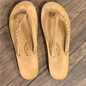 Rainbow Women's Braided Tan Sandals